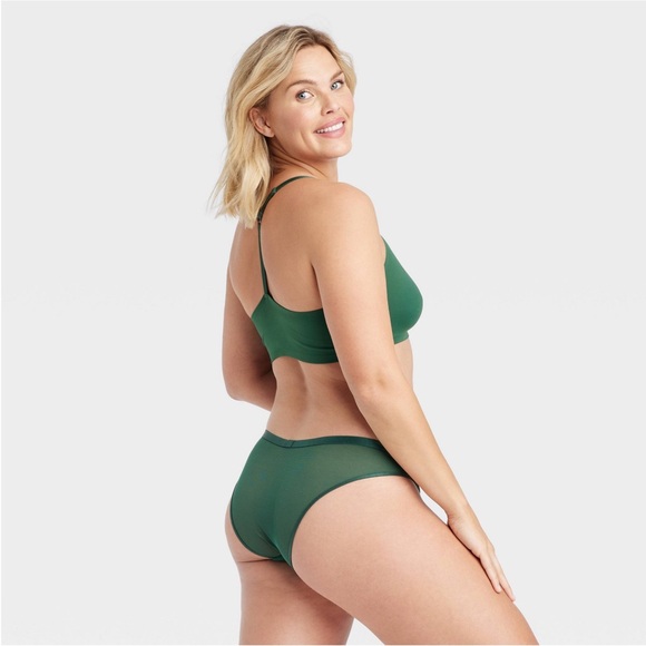 NWT Women's Mesh Cheeky Underwear - Auden™ Green L - Picture 1 of 9